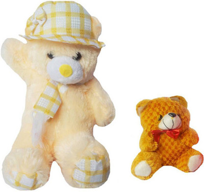 

Flower Engine Shining Ribbon Teddy with Car Hanging Teddy Brown - 16 inch(Multicolor)