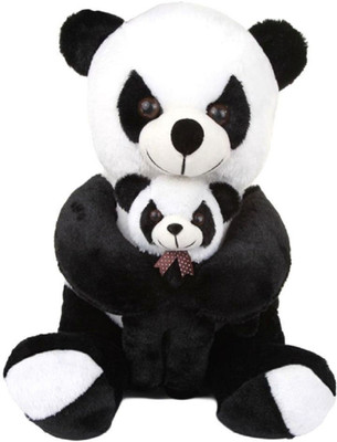 

Fun & Joy Cute Black & White Panda with Little Baby Panda - 65 cm(Black & White)
