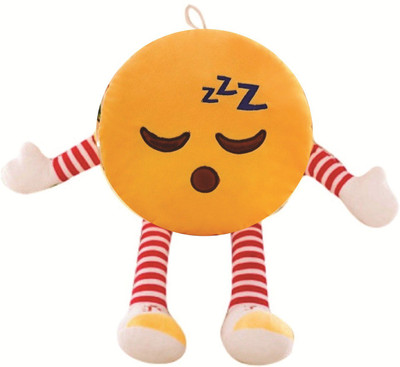 

Skylofts Cute 35cm Always Sleeping Emoji Stuffed Smiley Cushion Throw Pillow Soft Toy with Legs and Hands (Lazy Boyfriend Pillow) - 46 cm(Multicolor)