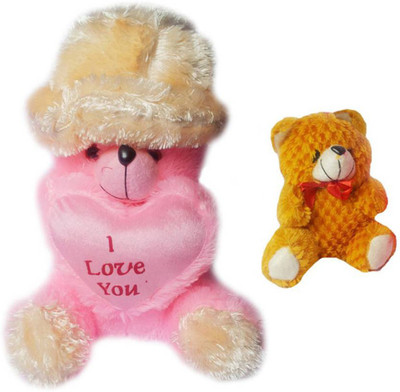 

Flower Engine Adorable Cap Teddy With Car Hanging Teddy Brown - 18 inch(Multicolor)