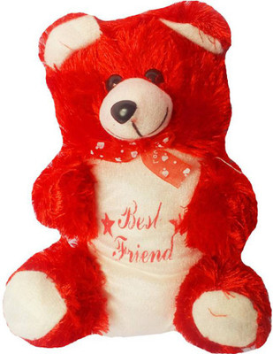 Flower Engine Small Red Teddy - 10 inch(Multicolor)