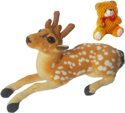 

Flower Engine Big Forest Deer With Car Hanging Teddy Brown - 9 inch(Multicolor)