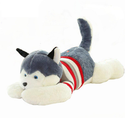 

Skylofts Huge 65cm Husky Dog Soft Toy For Dog Lovers Birthday Gift Cushions for Kids - 65 cm(Multicolor)