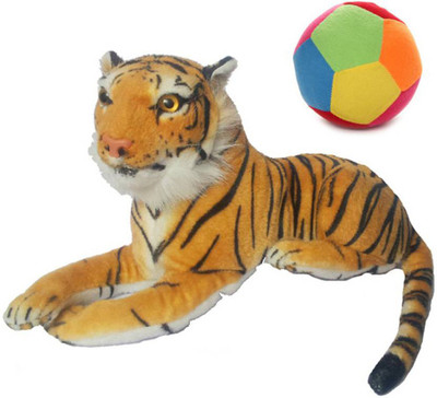 

Flower Engine Big Forest Tiger With Rattle Ball - 9 inch(Multicolor)
