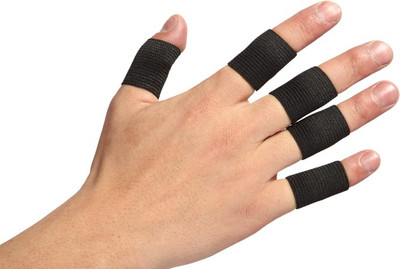 

DALUCI 10 Pcs/Set Adult Finger Brace Splint Sleeve Thumb Support Protector Soft Comfortable Cushion Pressure Safe Elastic Breathable Finger Support(Black