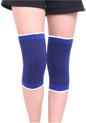 

QUINERGYS Elastic Sports Compression Knee Brace Support Sleeve Knee Support(Blue, Electric blue