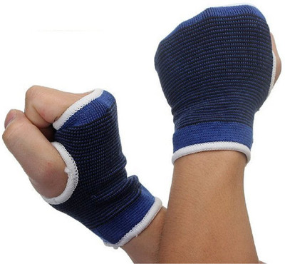 

QUINERGYS Copper Fiber Palm Support(Black, Blue, Ebony