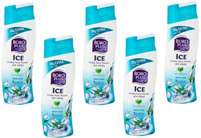 

Boroplus PRICKLY HEAT POWDER ICY COOL (PACK OF 5)(150 g)