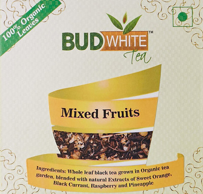 

BudWhite Mixed Fruits Tea - 20 Pyramid teabags Mixed Fruit Black Tea Bags Box(20 Bags)