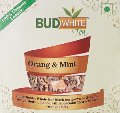

BudWhite Orange & Mint Tea - 20 Pyramid teabags Orange, Mint Black Tea Bags Box(20 Bags)