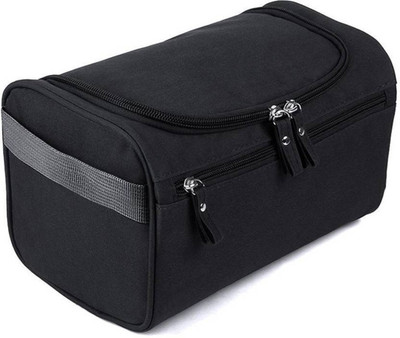 

Expeditious Multifunction Zipper Toiletry Bags Travel Organizer Wash Storage Bags Makeup Bags Cosmetic Case -Black Color Travel Toiletry Kit(Black)