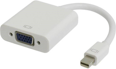 

Etake TV-out Cable White MINI DP TO VGA ADAPTER (NO AUDIO )(White, For Laptop)