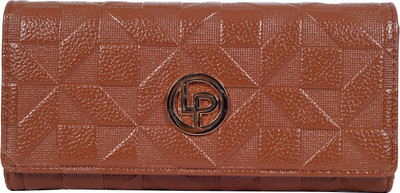 

Lino Perros Women Brown Artificial Leather Wallet(10 Card Slots)