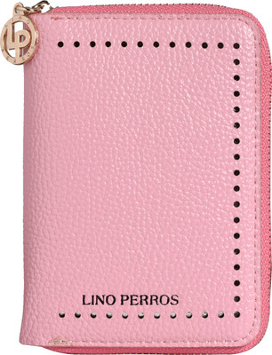

Lino Perros Women Pink Artificial Leather Wallet(4 Card Slots)