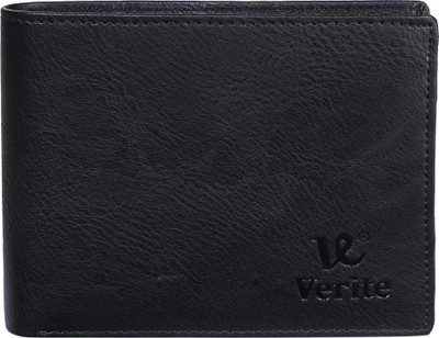 

VERITE Men Black Genuine Leather Wallet(4 Card Slots)