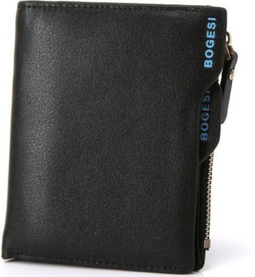 

Bogesii Men Black Artificial Leather Wallet(12 Card Slots)