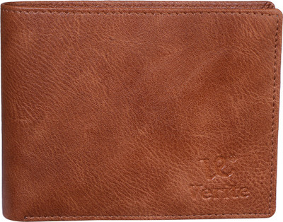 

VERITE Men Tan Genuine Leather Wallet(4 Card Slots)