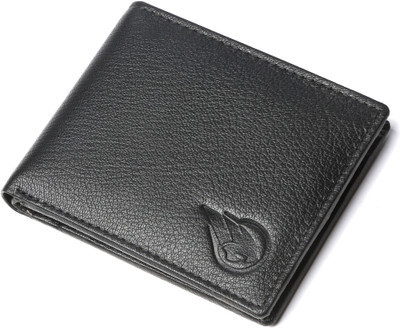 

RUGE Men Black Genuine Leather Wallet(3 Card Slots)