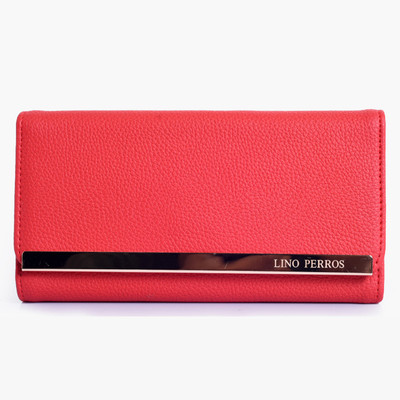 

Lino Perros Women Red Artificial Leather Wallet(8 Card Slots)