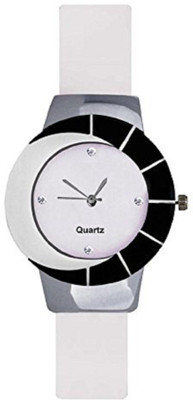 

Rage Enterprise New Stylish White Round Designer Men & Women Watch - For Women