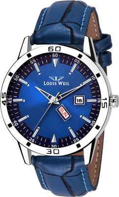 

Louis Weil LW8009 Blue DD Watch - For Men