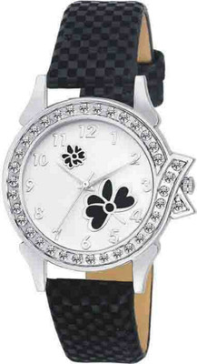 

KDS K-C1198-Black Diamond~Studded Watch - For Girls Watch - For Men & Women