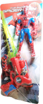 

ClueSteps Avengers Super Hero The Amazing Spiderman Action Figure with Sword Gun(Multicolor)