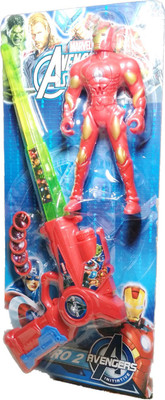 

ClueSteps Avengers Super Hero Iron man with Sword Action Figure(Multicolor)