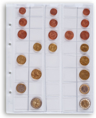 

Lighthouse Coin Sheets OPTIMA for Euro Sets upto 26mm Clear