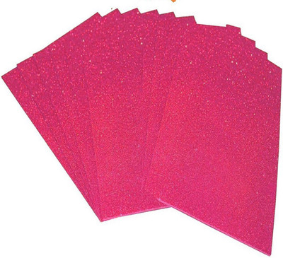 GVAAS A3 Glitter eva foam sheets (TEN) DARK PINK