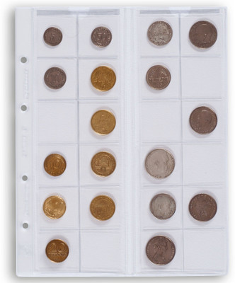 

Lighthouse Coin Sheets OPTIMA for 24 Coins upto 34mm Clear