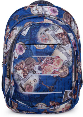 

ALPHA TRENDS Fairview Floral Pattern Multi-Purpose Casual Day Pack with Laptop Compartment Lite Weight 23 L Laptop Backpack(Blue), Fairview floral royal blue
