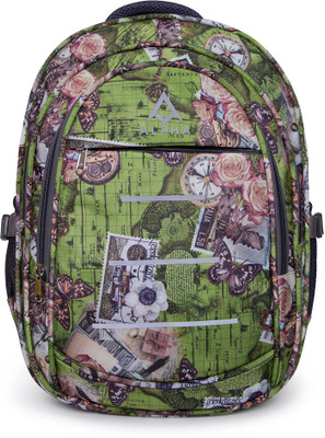 

ALPHA TRENDS Fairview Floral Pattern Multi-Purpose Casual Day Pack with Laptop Compartment Lite Weight 23 L Laptop Backpack(Green), Fairview floral green