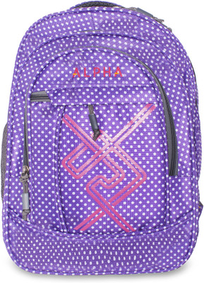 

ALPHA TRENDS Fairview Polka Dots Multi-Purpose Casual Day Pack with Laptop Compartment Lite Weight 22 L Laptop Backpack(Purple), Fairview polka purple