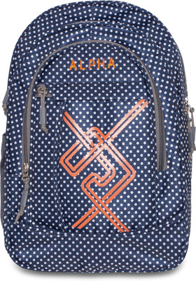 

ALPHA TRENDS Fairview Polaka Dots Pattern Multi-Purpose Casual Day Pack with Laptop Compartment Lite Weight 22 L Laptop Backpack(Multicolor), Fairview polka royal blue