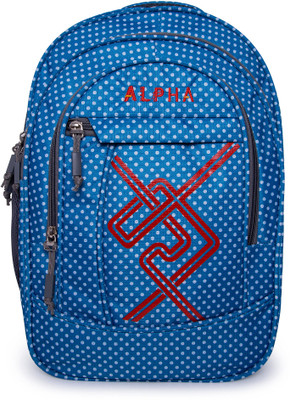 

ALPHA TRENDS Fairview Polka Dots Multi-Purpose Casual Day Pack with Laptop Compartment Lite Weight 22 L Laptop Backpack(Blue), Fairview polka sky blue
