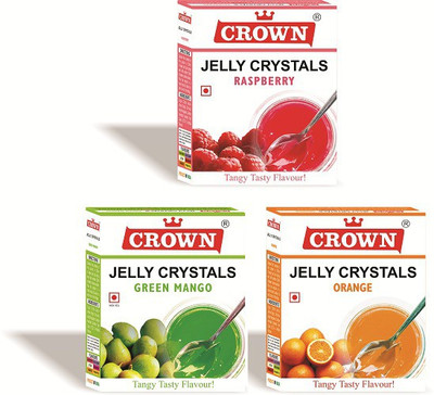 

CROWN FOODS JELLY CRYSTALS 270 g (90 g X PACK OF 3 FLAVOURS) Citric Crystals(270 g)