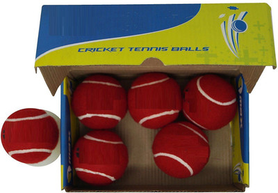 

QUINERGYS Professional Grade Heavy Cricket Tennis Balls Cricket Tennis Ball(Pack of 6, Red), Red-type-031