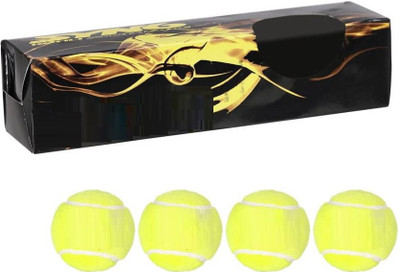 

QUINERGYS Cricket Tennis Ball(Light & Soft) Cricket Tennis Ball(Pack of 4, Yellow), Yellow-type-026