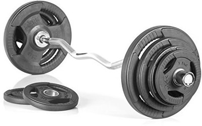 

BAANI INTERNATIONAL .BEST QUALITY CURL BAR COMBO . PACK OF 3 FEET CURL BAR + 2.5 KG 4 RUBBER COATED PLATES + 2 LOCKS Curl Bar(Black)