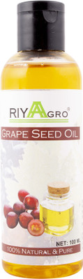 

RIYAAGRO 100 % Natrual & Pure Undiluted Cold Pressed Grape Seed Oil For Hair-Scalp-Skin-Face-Nails-- 100 ml(100 ml)