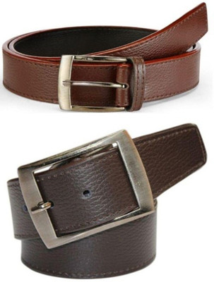 

Besto Men Casual Brown, Brown Artificial Leather Belt