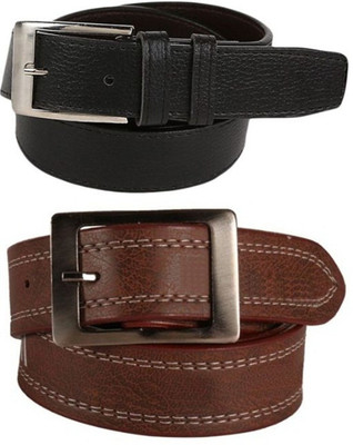 

Fastfox Men Casual Black, Brown Artificial Leather Belt