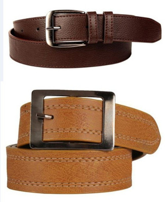 

Besto Men Casual Brown, Tan Artificial Leather Belt