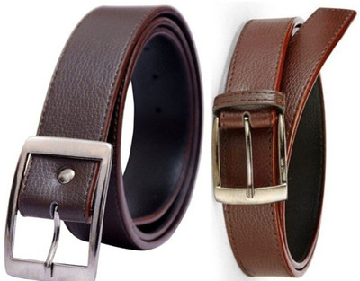 

Besto Men Casual Brown, Brown Artificial Leather Belt