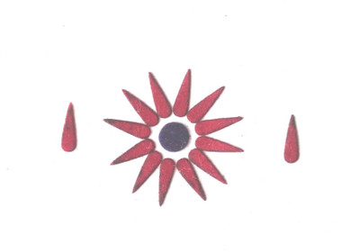 

Shri Ji Collection MAROON TILAK BLACK SHADE SMALL BINDI Forehead Maroon Bindis(Tilak)