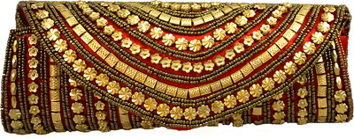 

kabir bambhaari Casual Red Clutch