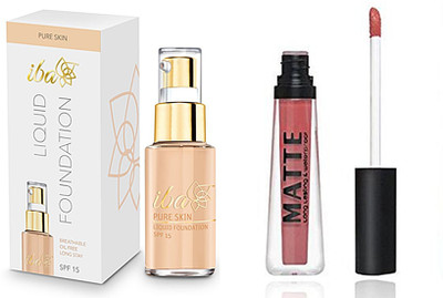 

iba halal natural beige and miss rose waterproof liquid matte 36(Set of 2)