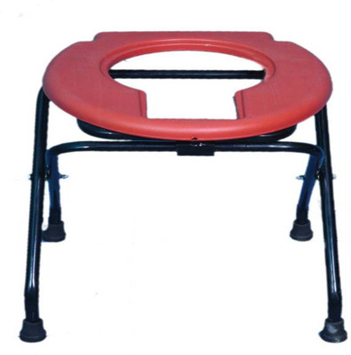 

ASR SURGICAL Commode & Showert Chairs Commode Chair(Red)