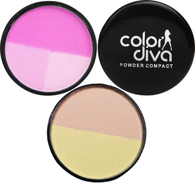 

Color Diva 5in1 Compact Powder With Blush Compact(Multicolor, 35 g)
